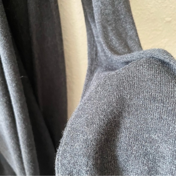 Old Navy woman cardigan Medium draped open front gray long maternity cowl neck - Picture 9 of 9
